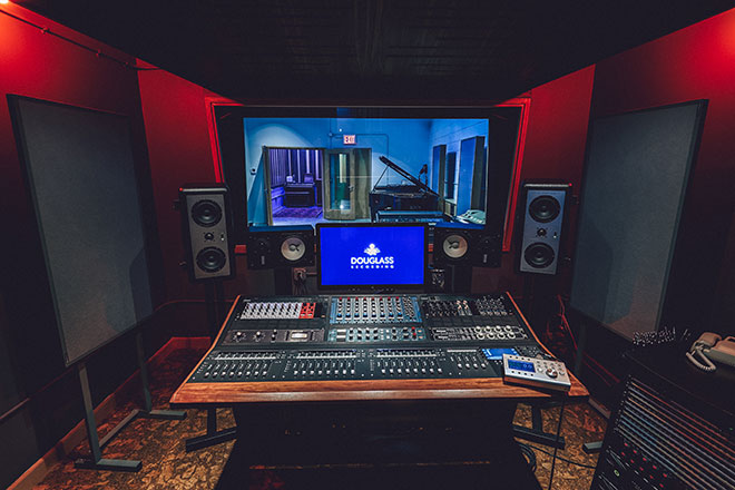 control room of douglas recording, brooklyn ny control room of douglas recording, brooklyn ny